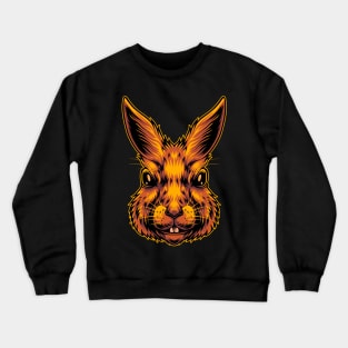 rabbit head Crewneck Sweatshirt